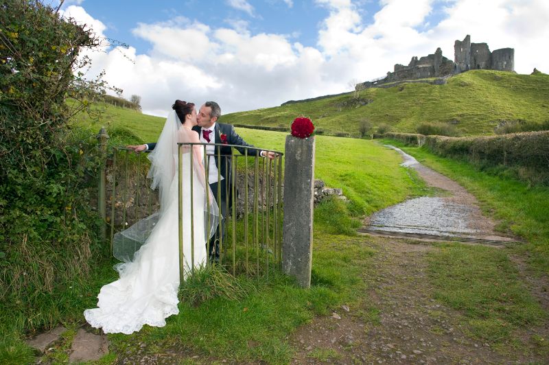 At Carreg Cennen Castle, Llandeilo