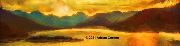 163-mountain golden glow