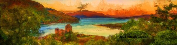 183-castle sunset