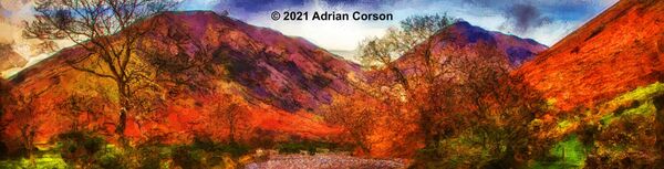 192-autumn mountain stream