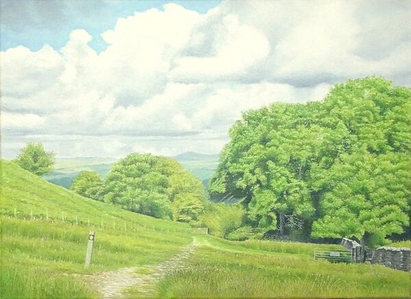 Coming Down from Bigland: oil: 65x50 cm: £480