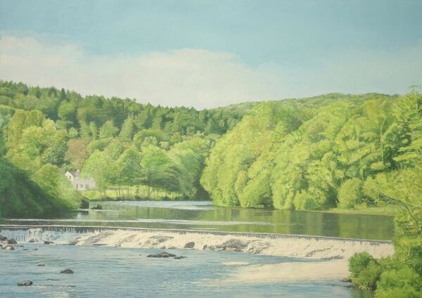River Leven : oil: 68x50 cm: £480