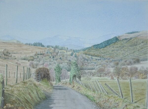 Early Spring Near Threkeld: watercolour: 59 x 48 cm: £280