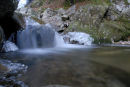 Waterfall in winter
