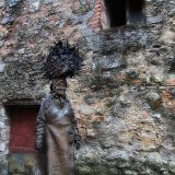 008 Fibbiano Village Scenes- "My Mum" (statue created in honour of his mother, by famous Italian sculptor Bruno Lucchesi who was brought up in this village before leaving to make his fortune in the U.S.A.).