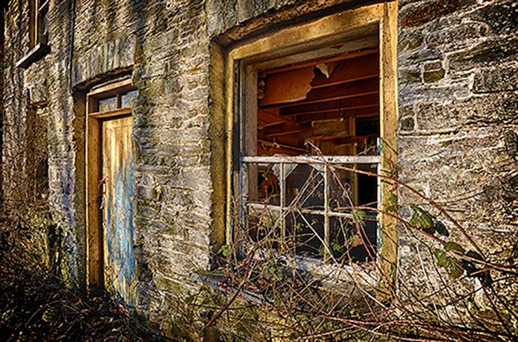 Outside Door and Broken Window