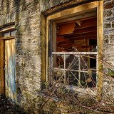 Outside Door and Broken Window