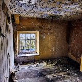 Room with peeling paintwork