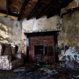 Arm Chair and Fire Place