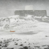 Snow Fall on Beach