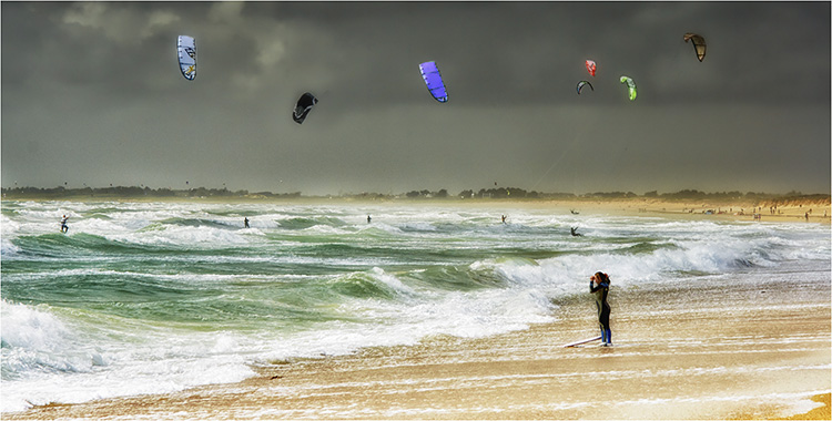 Kite surfing