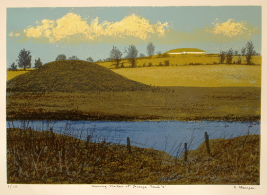 Morning shadow at Passage Tomb 'B'.