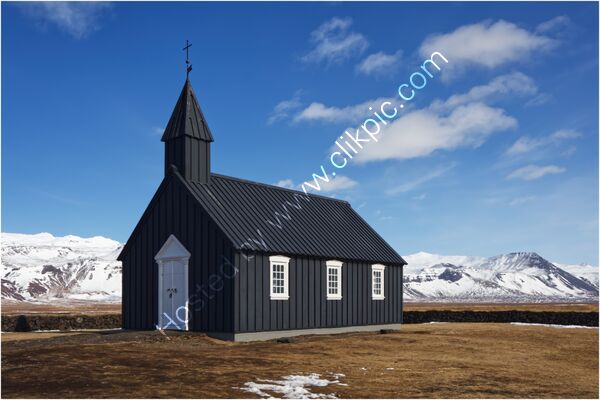 1st Place - Black Church Iceland By Peter Jeffery