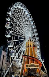 Joint 1st Place - NIGHT PHOTOGRAPHY - Manchester XMas lights 2025 - By Liakat Parapia