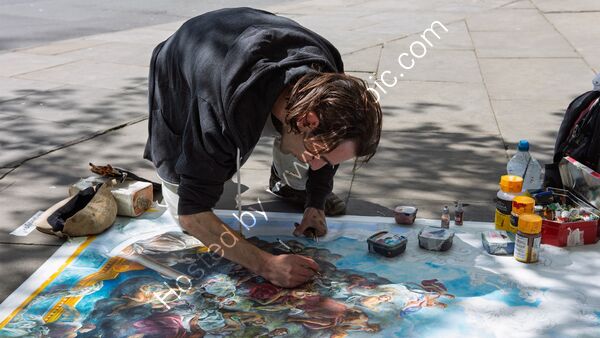 2nd Place - The Street Artist By Tony Collinson