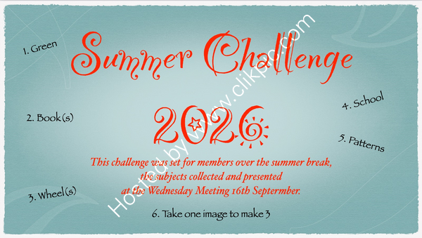 Summer Challenge 2026, List of Challenges