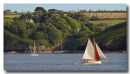 Sailing boat on the Helford river