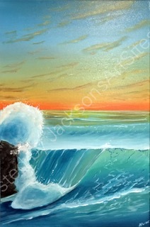 crashing waves