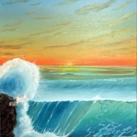 crashing waves