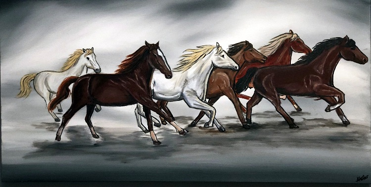 galloping in unison
