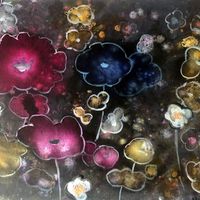magical abstract flowers