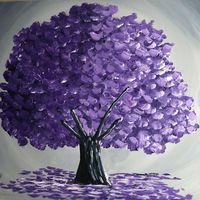 magical purple tree