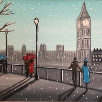 snowing in london 8