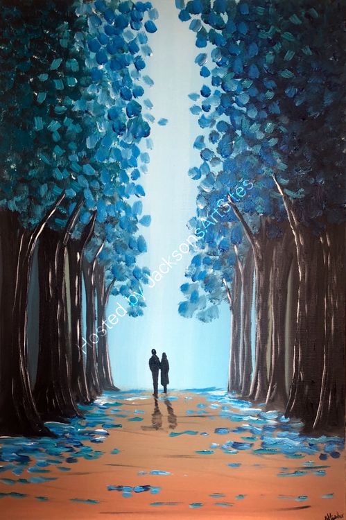 through the blue trees 2