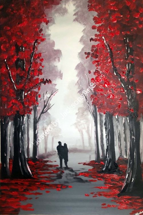through the red trees