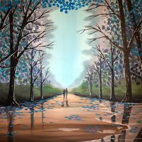 where the blue trees are