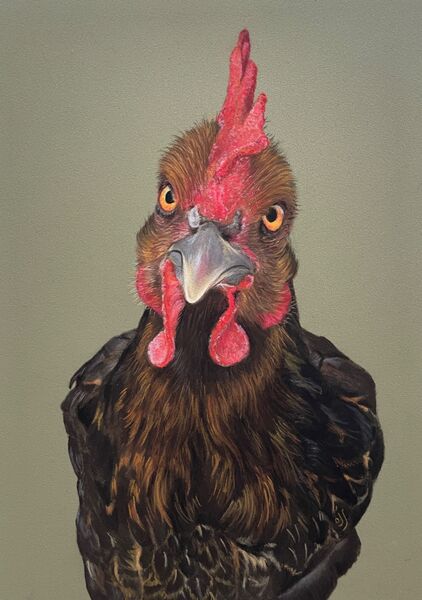 Rock Chick  SOLD Hempstead Arts Exhibition August 2025