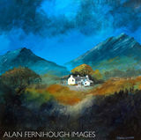 Welsh farmhouse in storm