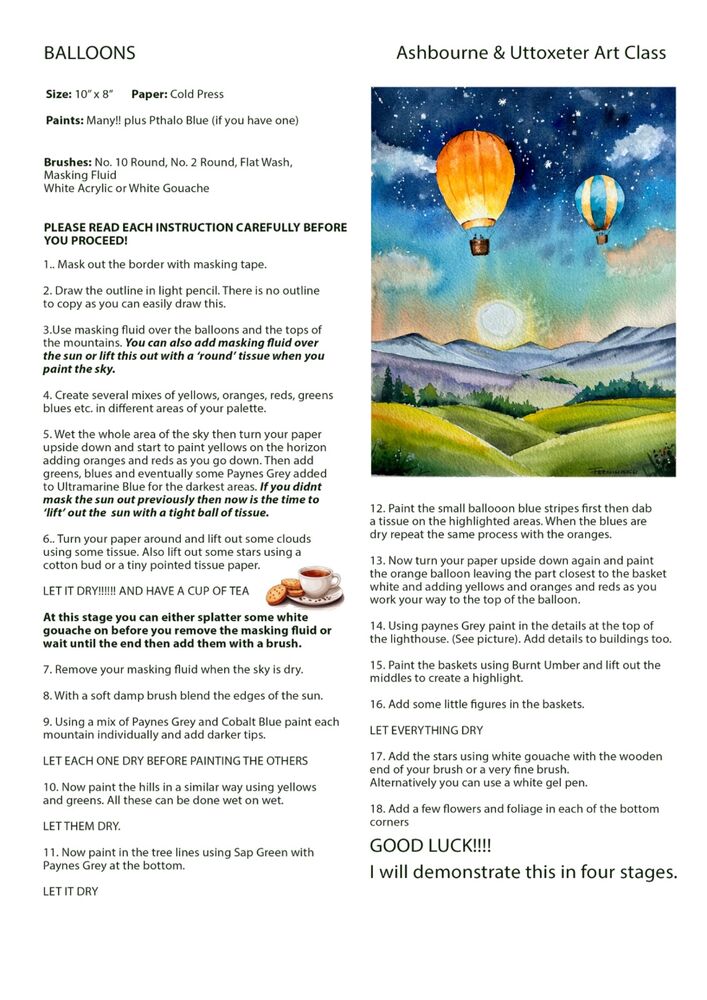 Balloon Instructions