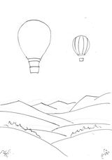 Balloons outline