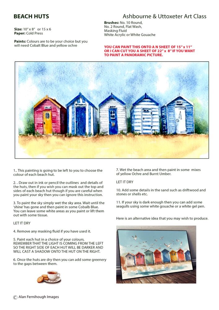 Beach Hut Instructions