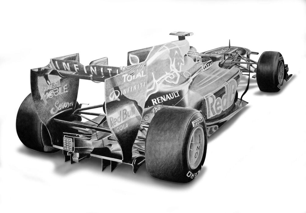 Red Bull. Pencil. 20x16