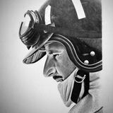 Graham Hill. Pencil. 20x16