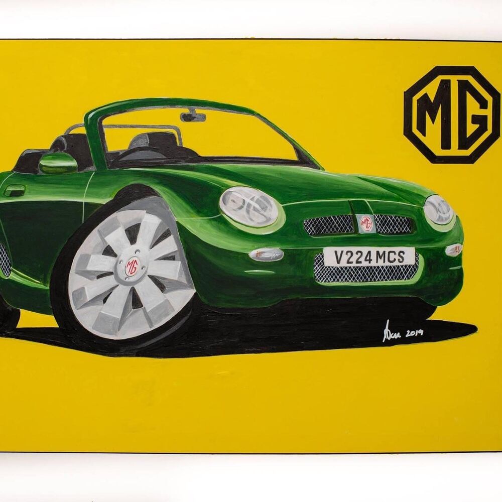 MGF. Acrylics on mountboard 20x16