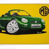 MGF. Acrylics on mountboard 20x16