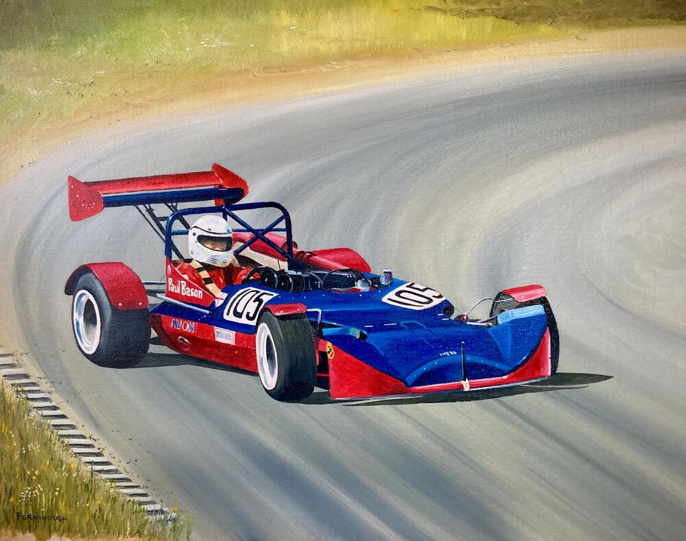 Paul Bason, Hillclimb special. Oil on canvas 20x16
