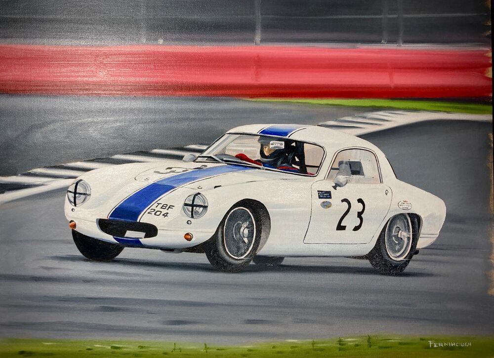 Paul Bason, Lotus Elan. Oil on canvas 20x16