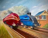 Steam & Speed. Oil on canvas 20x16