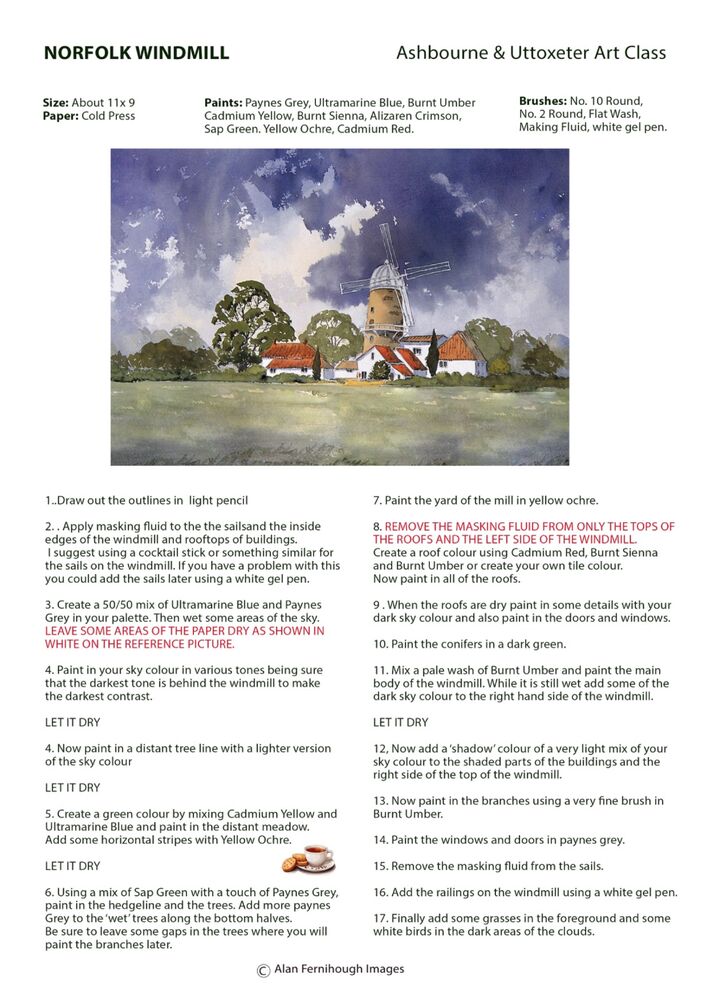 Norfolk Windmill Intructions