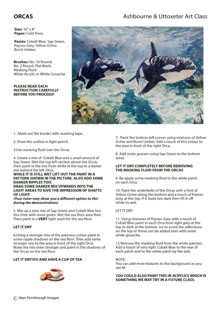 Orcas Instructions