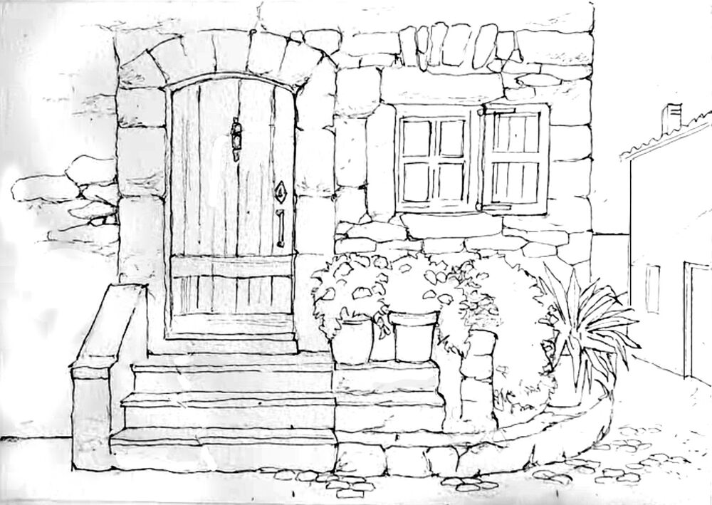 Spanish Doorway Outline