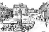 Uttoxeter Market Place overhead 2
