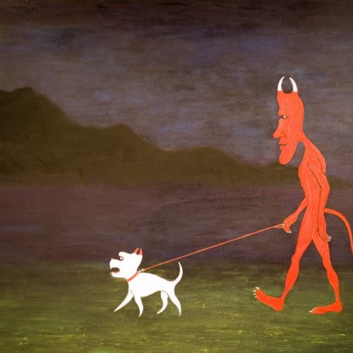 The Devil and his Dog out for an Evening Walk