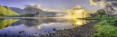 Kilchurn Castle Midsummer sunburst