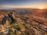 peak district photo Shining Tor sunset