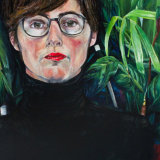 Defensive, 2017 Defensive portrait by artist Alexandra Gould